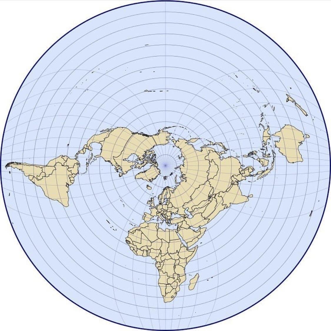 Onko olemassa kartta, joka näyttää jokaisen maan oikeassa suhteellisessa  koossaan?